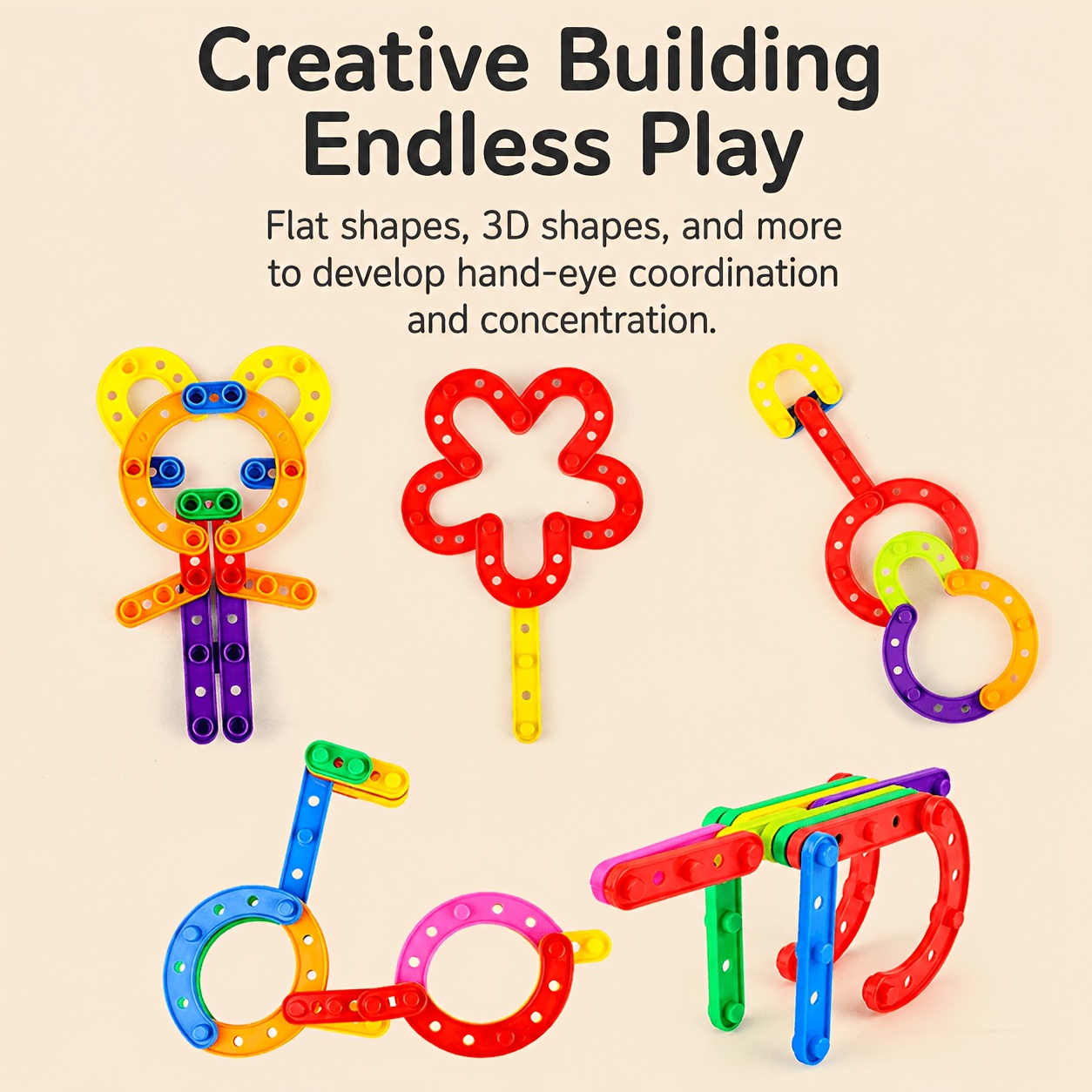 Large Particle Building Blocks 52pcs, Educational Gift